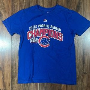 Kids Majestic Chicago Cubs World Series Tee